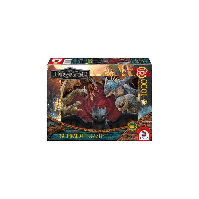 Schmidt Spiele Cómo Entrenar A Tu Dragón: Los Dragones Son Reales, Rompecabezas De 1000 Piezas 58581