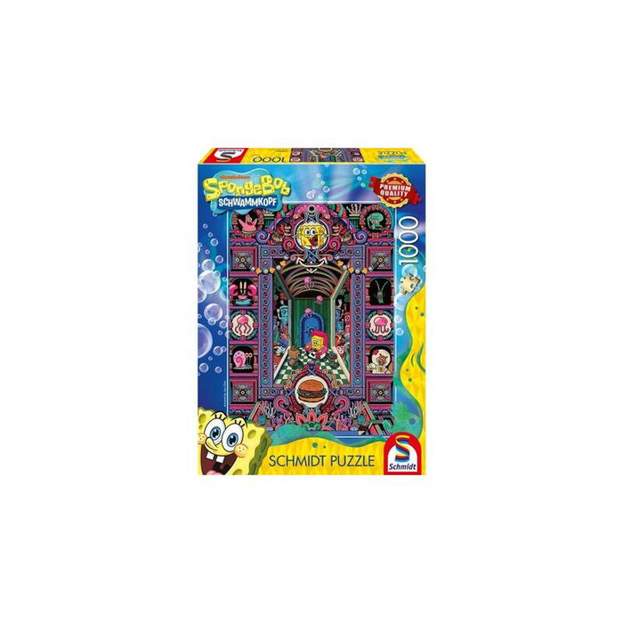 Schmidt Spiele El Loco Mundo De Bob Esponja, Rompecabezas De 1000 Piezas 58587