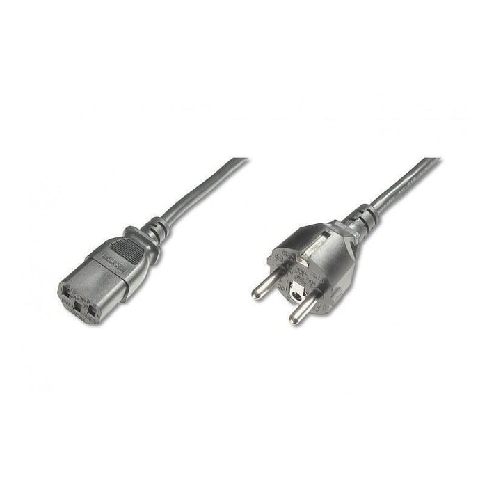 Schuko Netkabel 2,5m Til C13,  A+C, H05vv-F 3g1,0mmý 10a