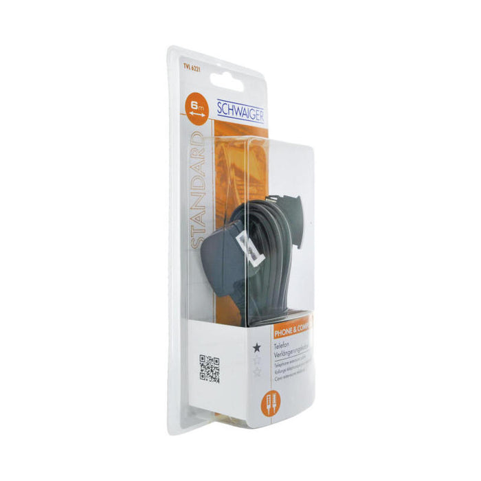 Schwaiger Telefoncable Verl. Tae-F 6p4c -> Tae-F 6p4c 6m