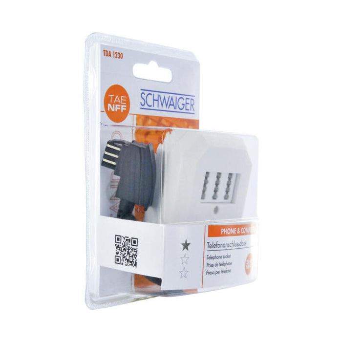 Schwaiger Teléfono Anschlussverteiler Tae 3x6 Nff Blanco