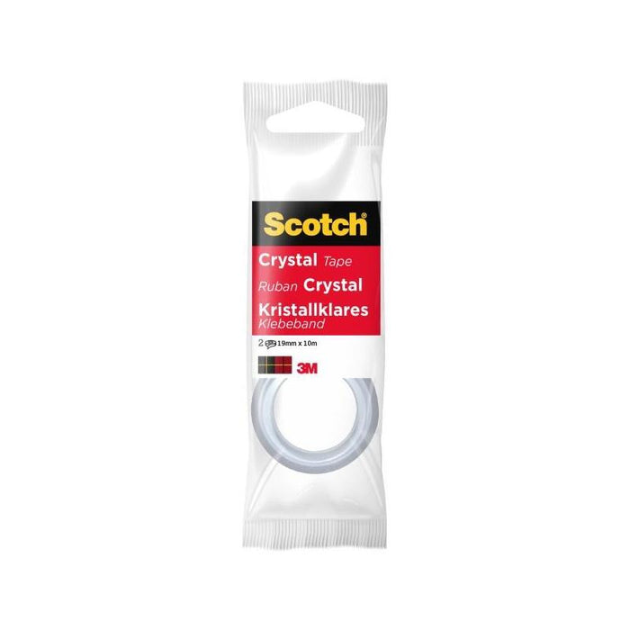 Scotch Crystal Pack De 2 Cintas Adhesivas Invisible 19mm X 10m - Supertransparente