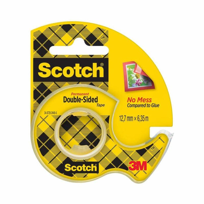 Scotch Doppels. Klebeband + Abroller 12mm X 6,3 136d-Mdeu