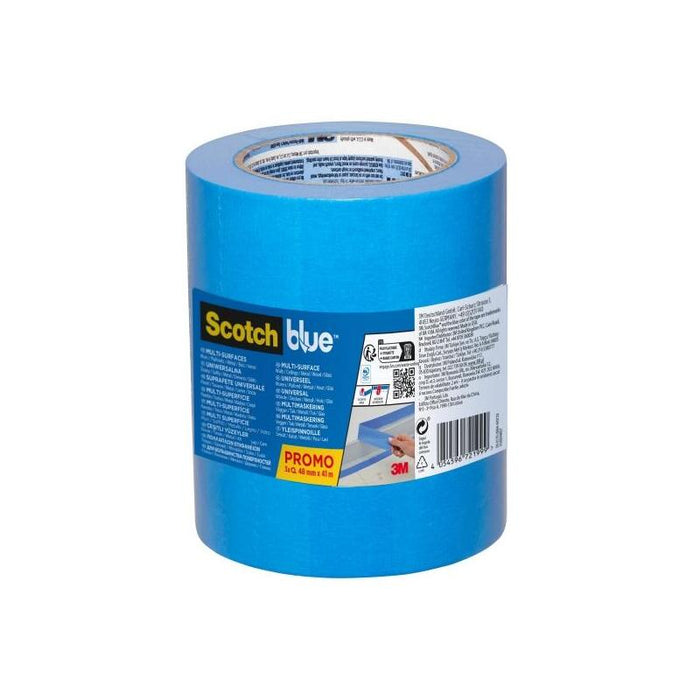 Scotchblue Pack De 3 Cintas De Enmascarar 48mm X 41m - 100% Pefc - Multisuperficie - Azul
