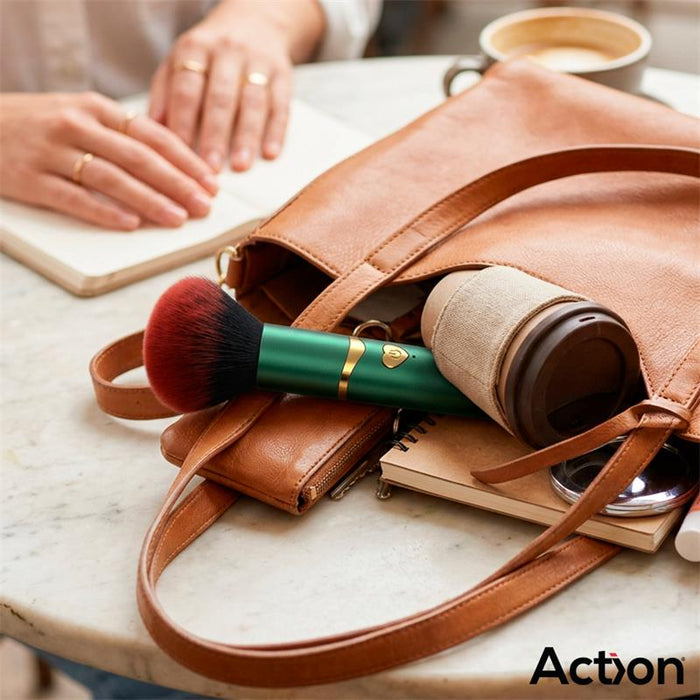 Secret Vert Estimulador Brocha De Maquillaje Con Vibración Verde