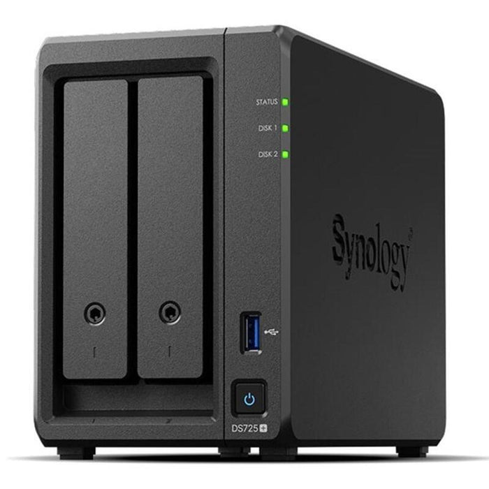 Servidor Nas Synology Disk Station Ds725+ 4gb 2 Bahias Gigabit Ethernet
