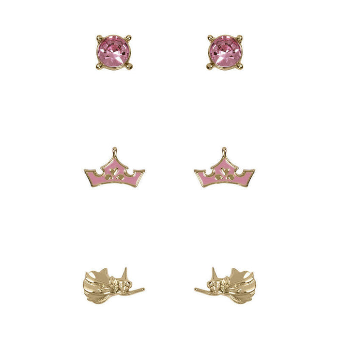 Set 3 Pares De Pendientes Princesas Disney