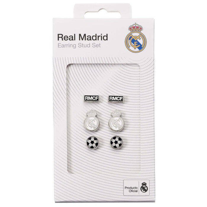 Set 3 Pares De Pendientes Real Madrid