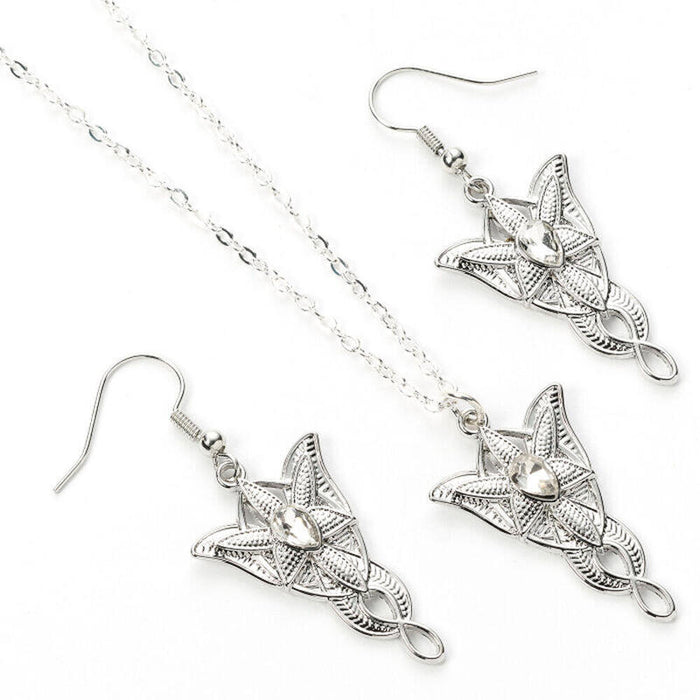 Set Colgante + Pendientes Evenstar El Señor De Los Anillos