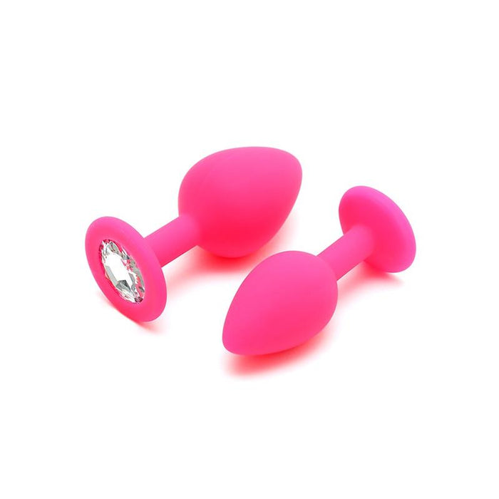 Set De 2 Plugs Con Joya Berlin Rosa