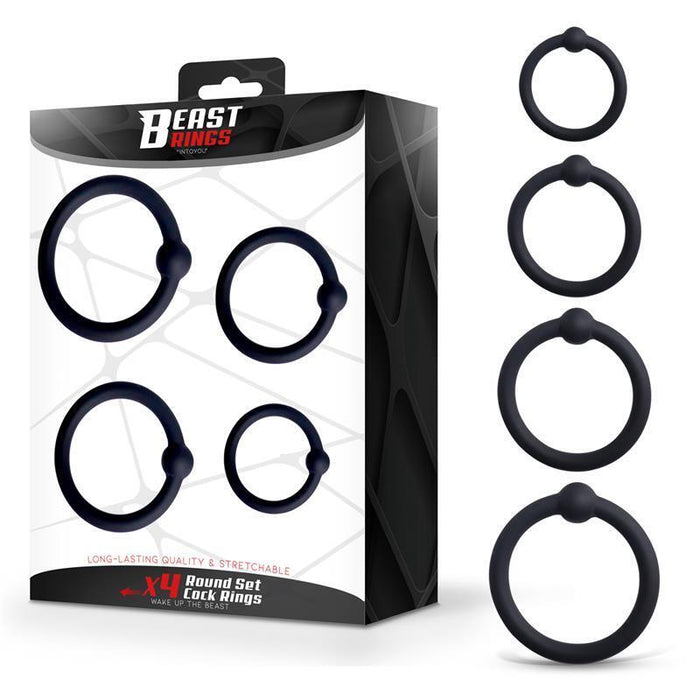 Set De 4 Anillos Para El Pene Silicona