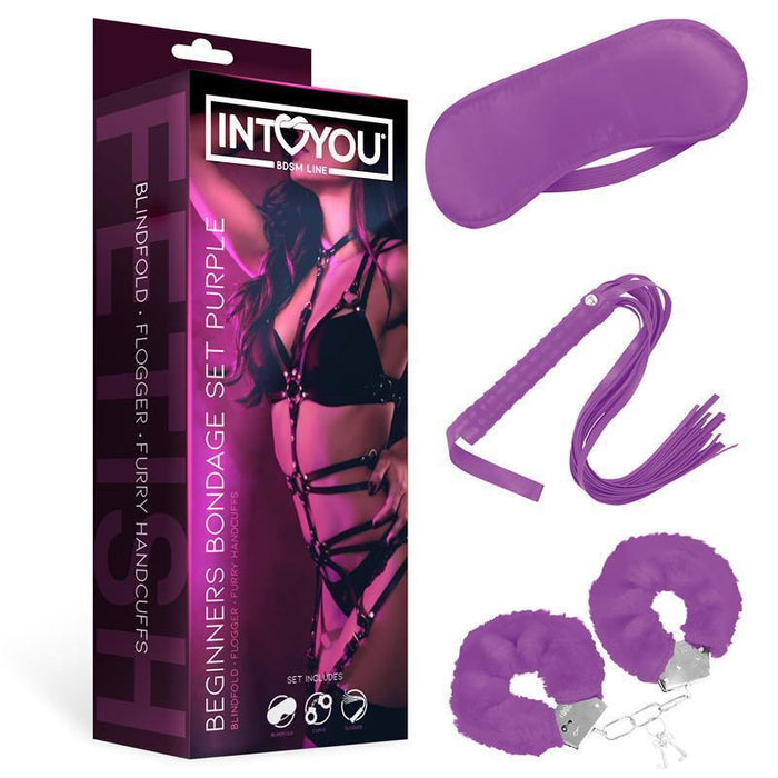 Set De Bondage Para Principiantes 3 Piezas Púrpura