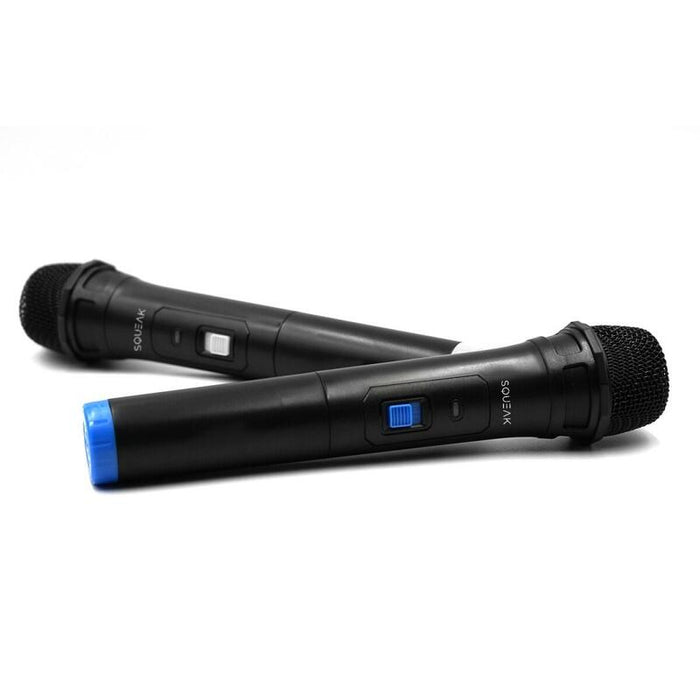 Set De Micrófonos Karaoke Vocal Duo 2.4g Alcance 30 Metros