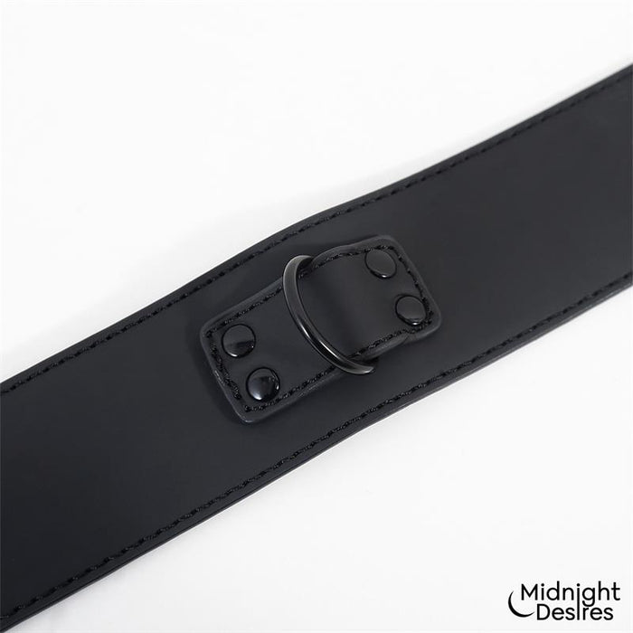 Set De Restricciones Con Esposas Y Collar Con Correa