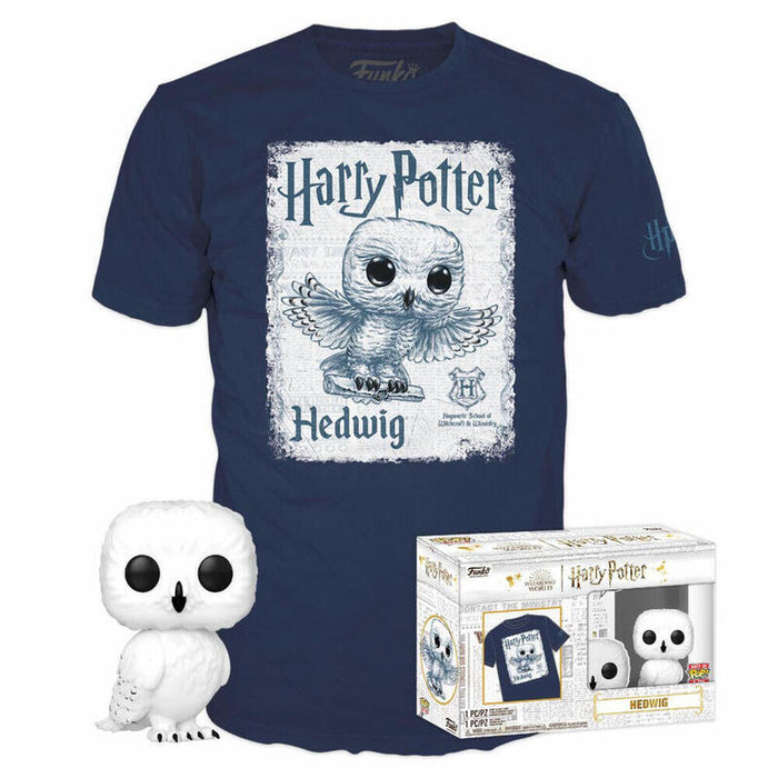 Set Figura Pop & Tee Harry Potter Hedwig Talla Xl