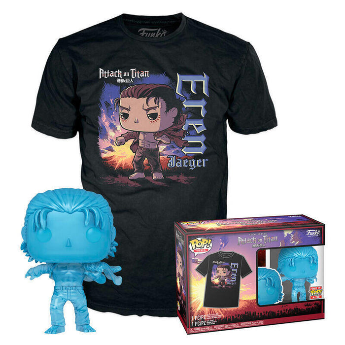 Set Figura Pop & Tee Attack On Titan Eren Exclusive Talla M