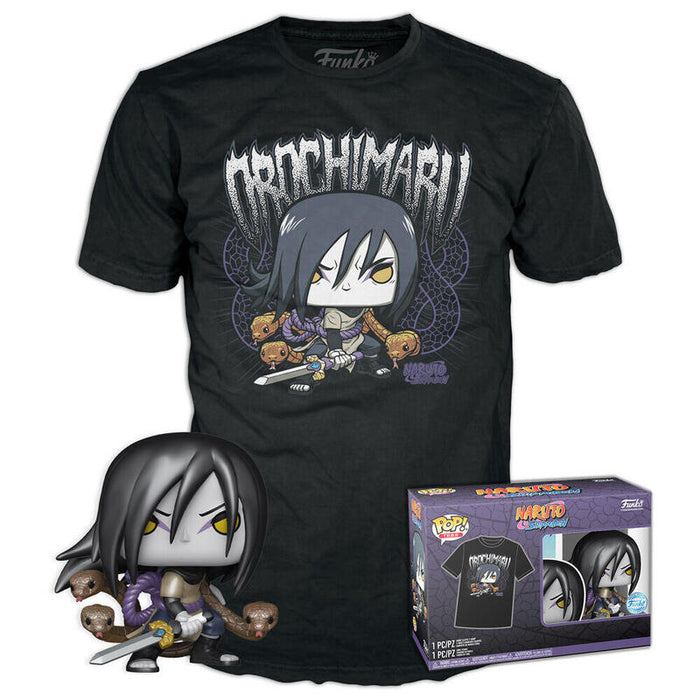 Set Figura Pop & Tee Naruto Shippuden Orochimaru Talla S