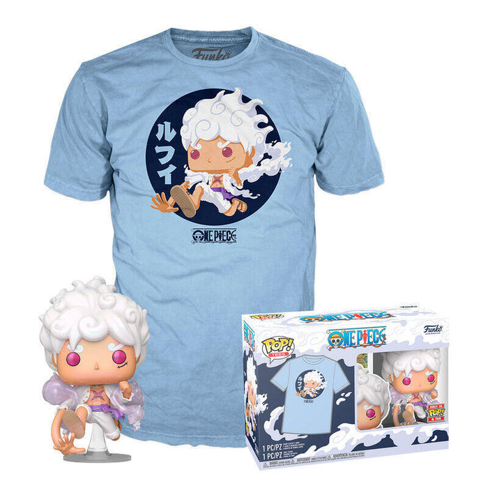 Set Figura Pop  Tee One Piece Luffy Fifth Gear Talla Xl