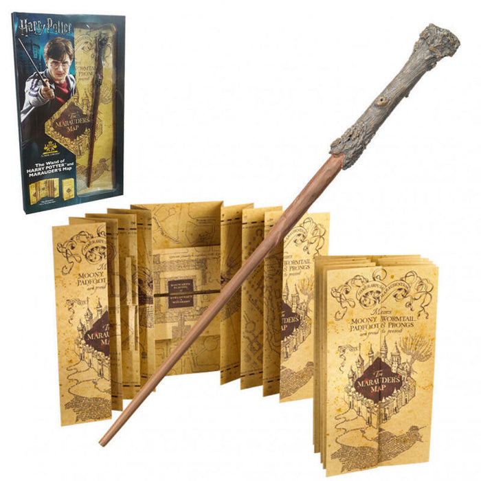 Set Varita + Mapa Del Merodeador Harry Potter