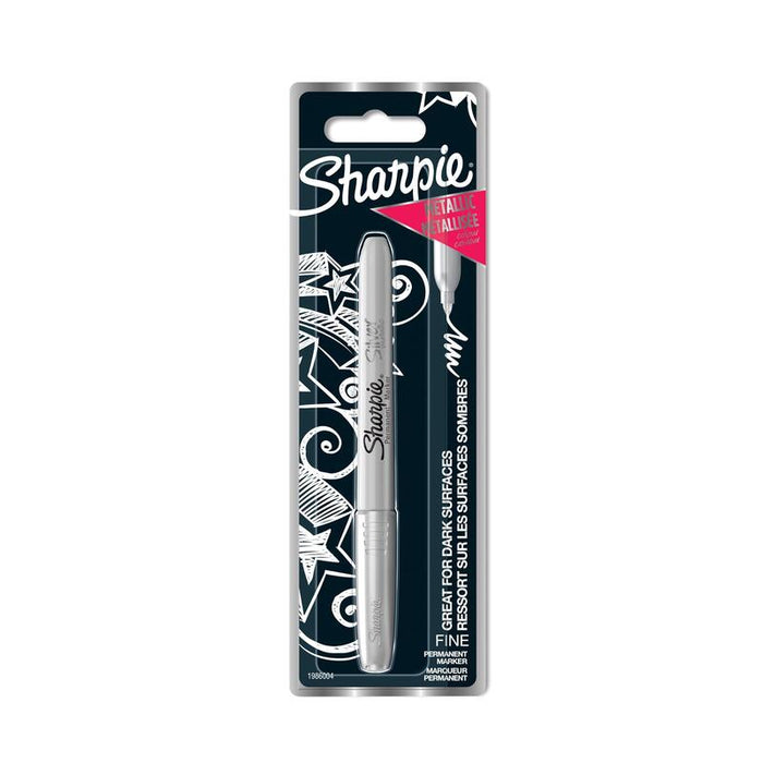 Sharpie Metallic Marker Permanent F 1,4mm Plata 1er Blimer