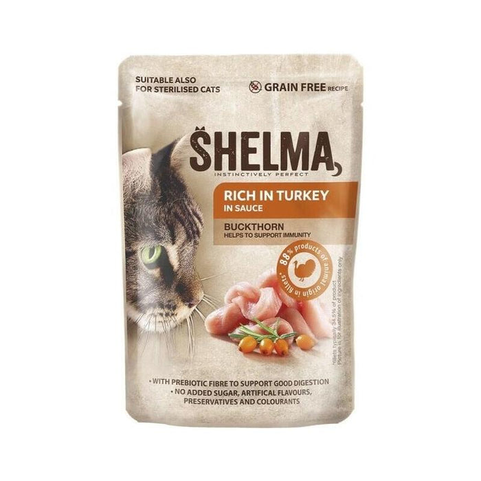 Shelma Rich In Turkey In Sauce - Comida Húmeda Para Gatos - 85g