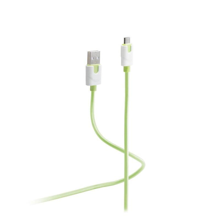 Shiverpeaks Usb Micro Cable De Carga Flexible, Verde 0,3m