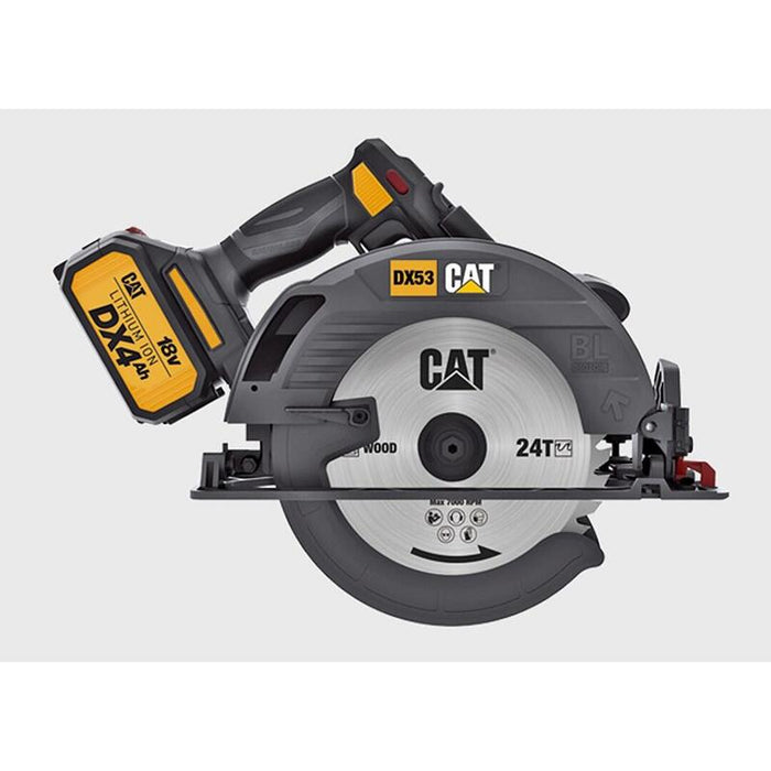 Sierra Circular Brushless Bateria 18v Cat Dx53b Solo Cuerpo Maquina