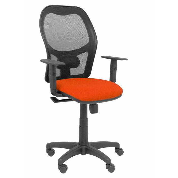 Silla Alocen Malla Negra Asiento Bali Naranja Braz