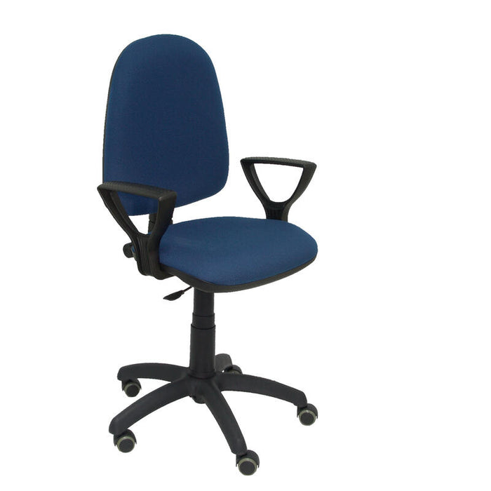 Silla Ayna Bali Azul Marino Brazos Fijos Ruedas D