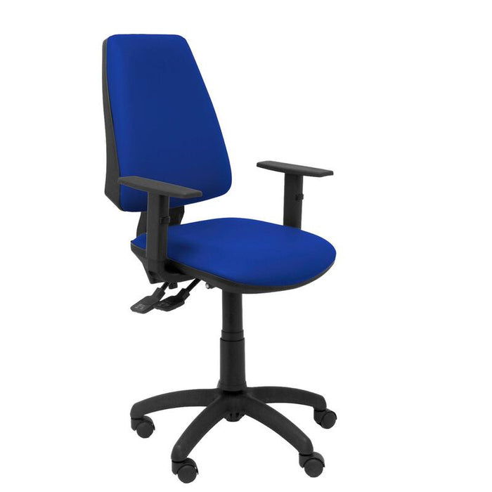 Silla Elche Sincro Similpiel Azul Con Brazo Regul