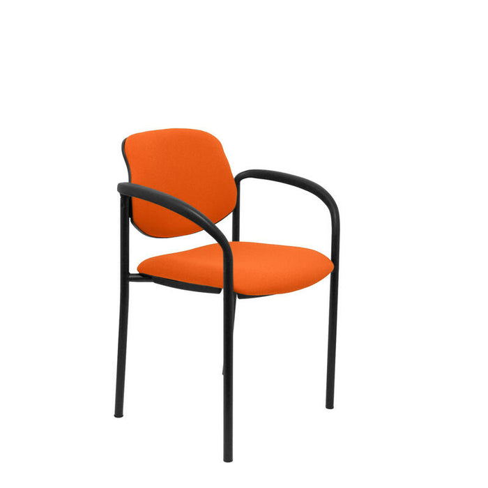 Silla Fija Villalgordo Bali Naranja Chasis Negro