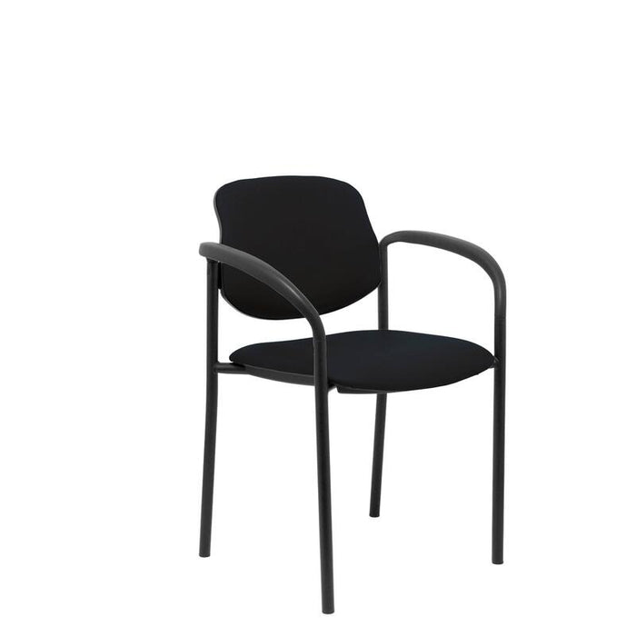 Silla Fija Villalgordo Similpiel Negro Chasis Neg