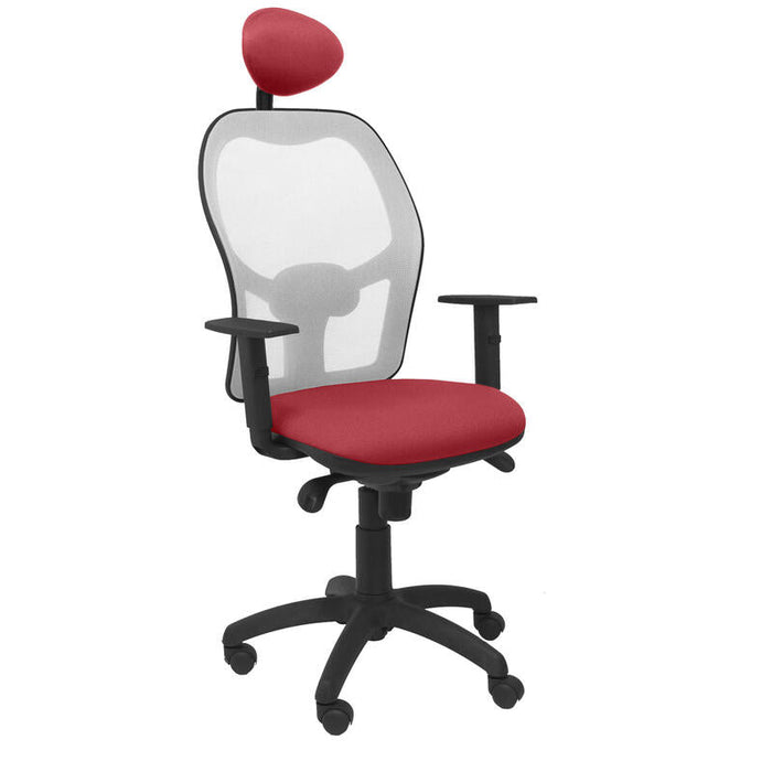 Silla Jorquera Malla Gris Asiento Bali Granate Co