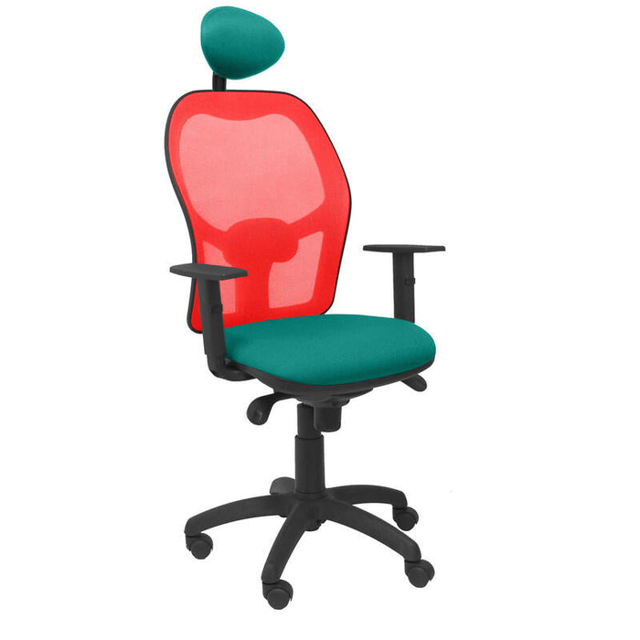 Silla Jorquera Malla Roja Asiento Bali Verde Clar