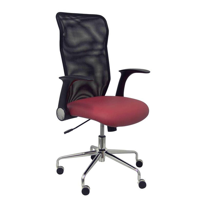 Silla Minaya Similpiel Granate