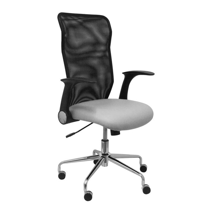 Silla Minaya Similpiel Gris Claro
