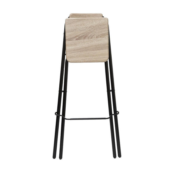 Silla Plegable De Cocina Negra 44x44x79,5cm