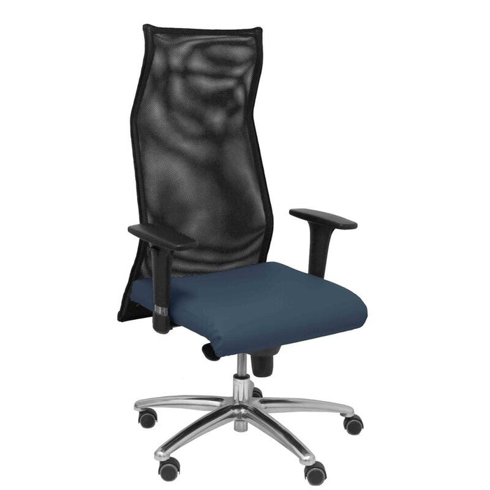 Sillon Sahuco Similpiel Azul Marino