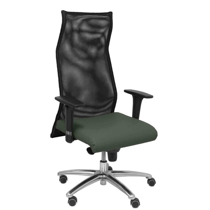 Sillon Sahuco Similpiel Gris Oscuro