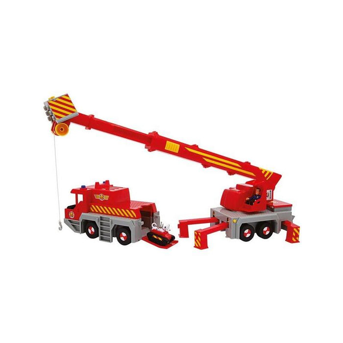 Simba Fireman Sam 2-En-1 Grúa De Rescate Vehículo De Juguete (Rojo Amarillo) 109252517