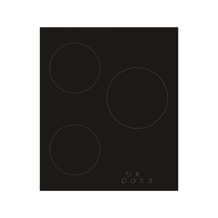 Simfer H4.030.Decsp Placa De Cocción, Vitrocerámica, Ancho 45 Cm, 3 Zonas De Cocción, Control Táctil, Negro