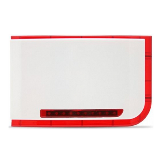 Sirena De Exterior Xtec Grado 3 Led Rojo