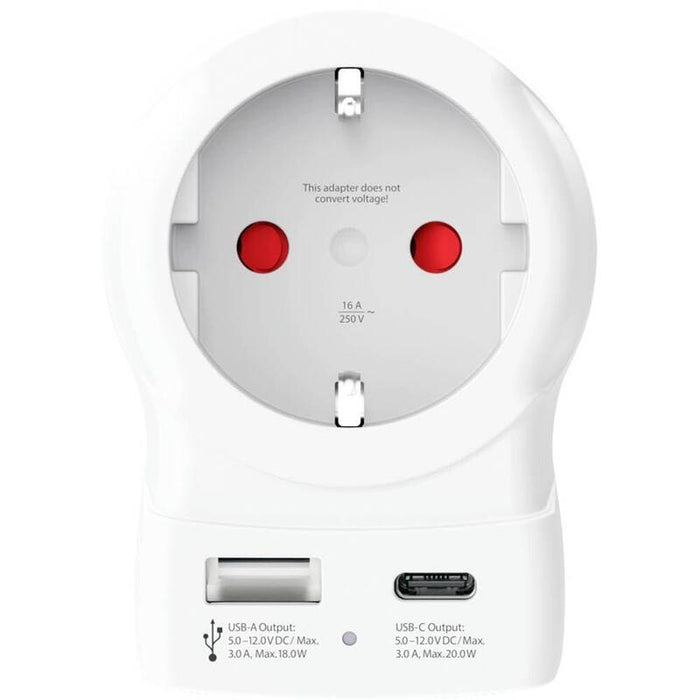 Skross Adaptador Europe To Usa + 2x Usb Slot - 2.400 Mma