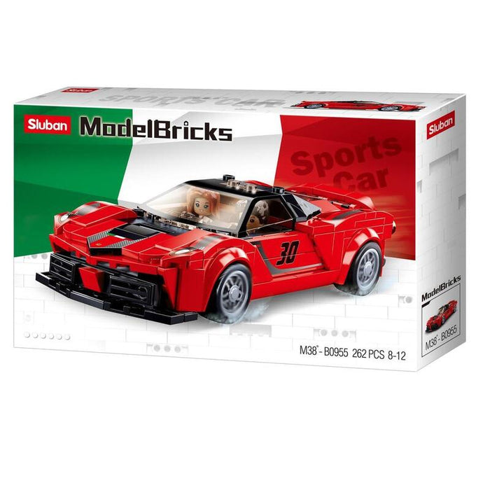Sluban Modelbricks Rojo Italienischer Sportwagen M38-B0955
