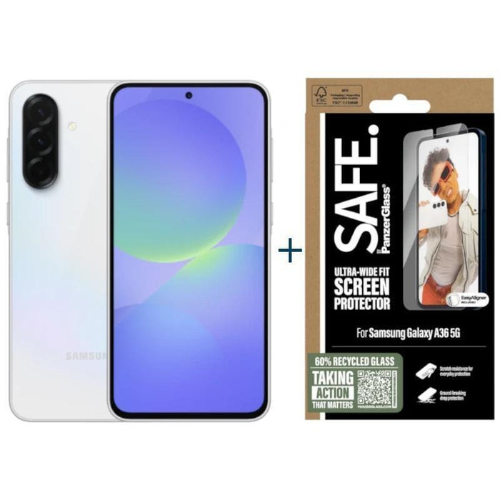 Smartphone  Samsung Galaxy A36 128gb 6gb White +Prot Safe