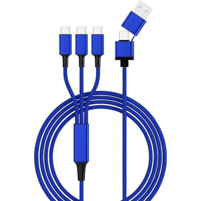 Smrter Hydra Trio Ladecable, Typ Usb-C, Otg, 120cm, Blue Retail