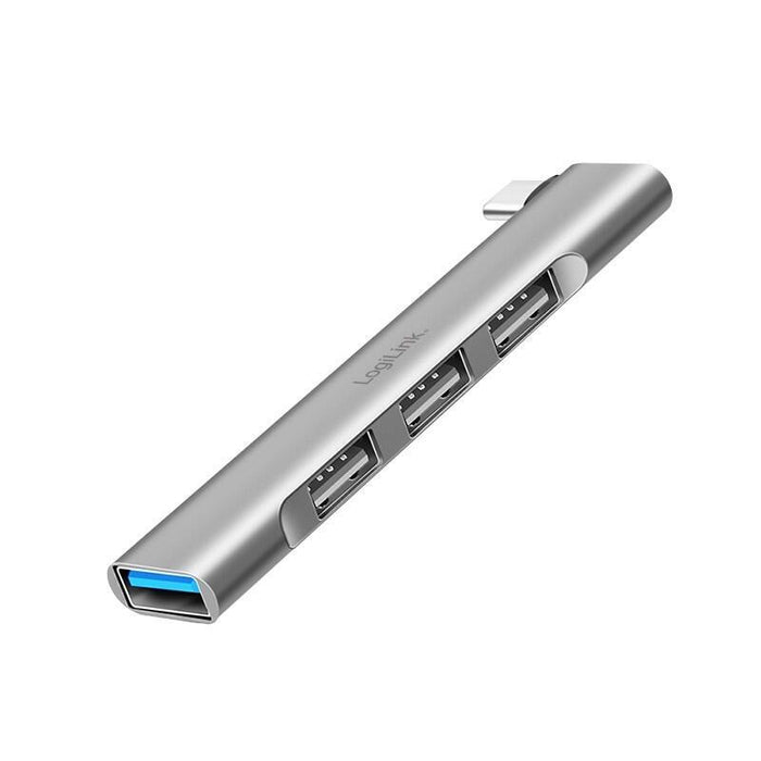 Hub Logilink Usb 3.2 Gen1  4-Port, Usb-C, 1x Usb3.0 Af, 3x Usb2.0 Af