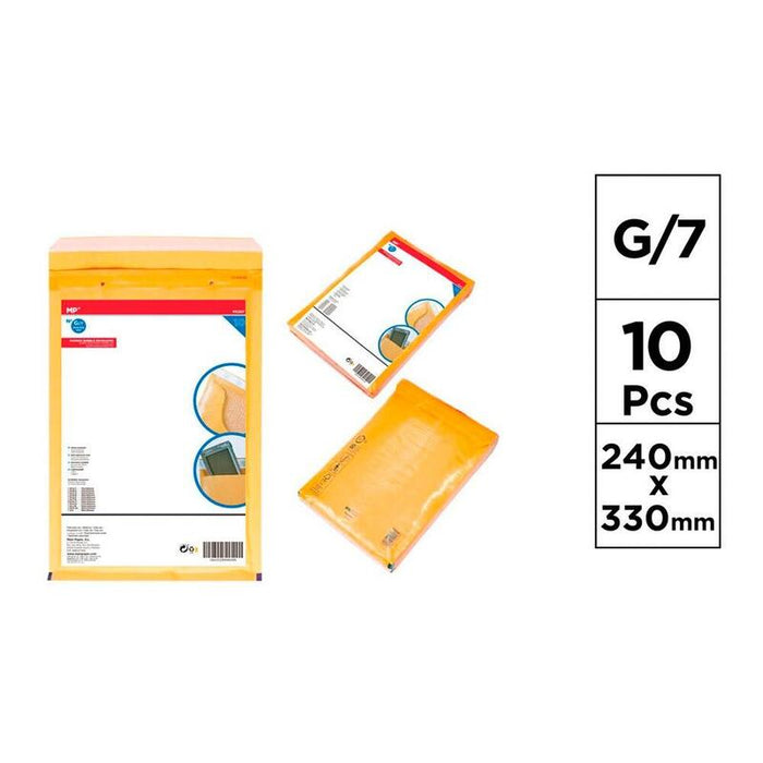 Sobre De Burbujas G/7 240 X 330 Mm, 10 Uds