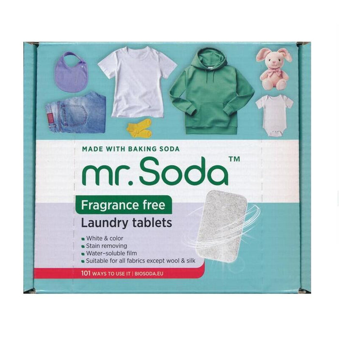 Soda Mr. Soda Laundry Tablets Fragrance Free 30 Pcs X 25 G