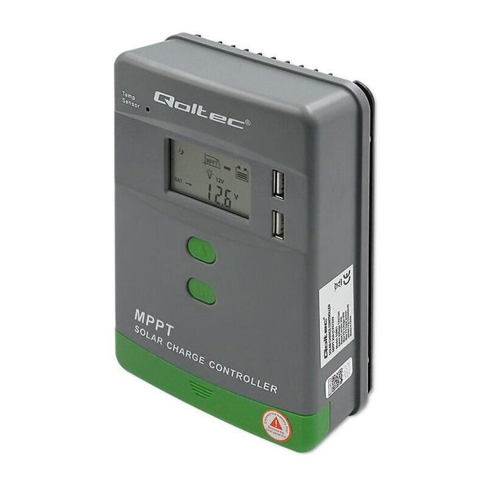 Solarny Regulator Ladowania Mppt Z Czujnikiem Temperatury 20a 12v / 24v Lcd 2 X Usb